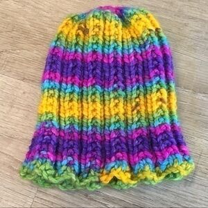 Handmade Colorful Knit Beanie Hat New